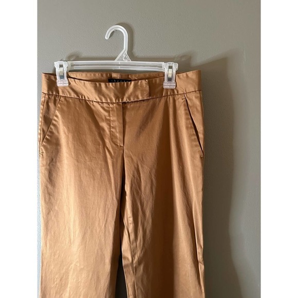 Theory mid-rise wide leg trousers women’s size 6 tan - Picture 2 of 6